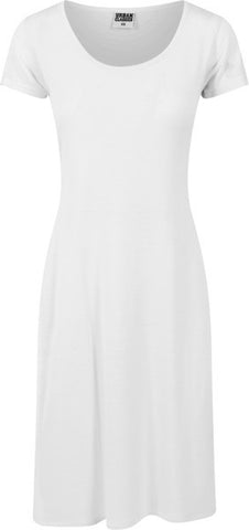 UC Side Slit Viscose Long Tee Offwhite - Luxcado