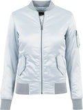 UC Satin Bomber Jakke Babyblue - Luxcado