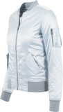 UC Satin Bomber Jakke Babyblue - Luxcado