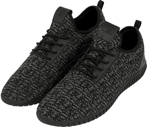 UC Knitted Light Runner Sko Black/Grey/Black - Luxcado