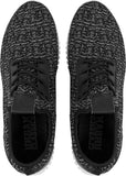 UC Knitted Light Runner Sko Black/Grey/White - Luxcado