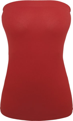 UC Strapless Top Red - Luxcado
