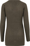 UC Long Wideneck Sweater Olive - Luxcado